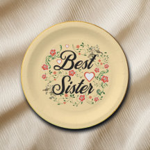 Mejor Hermano Elegante Diseño Floral