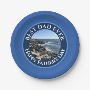 Plato De Papel Mejor papá de la historia del océano Atlántico, Ma