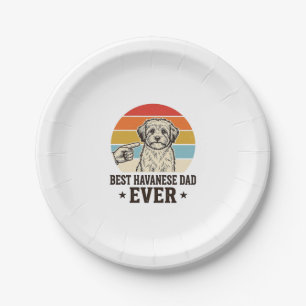 Plato De Papel Mejor Papá Havanés de Todos los Tiempos Diseño de 