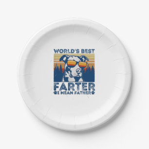 Plato De Papel mejor papá jamás mundo de camisetas mejor más lejo