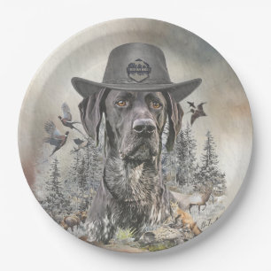 Plato De Papel Mejor Perro Cazador (GSP)