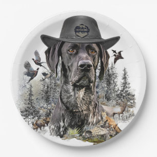 Plato De Papel Mejor Perro Cazador (GSP)