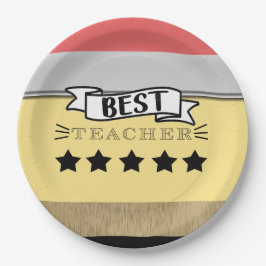 Plato De Papel Mejor profesor