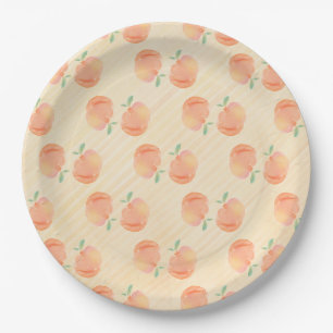 Plato De Papel Melocotones