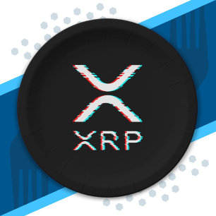 Plato De Papel Meme de criptografía de divisa XRP Glitch Cryptocu