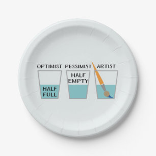 Plato De Papel Meme divertido semilleno de cristal