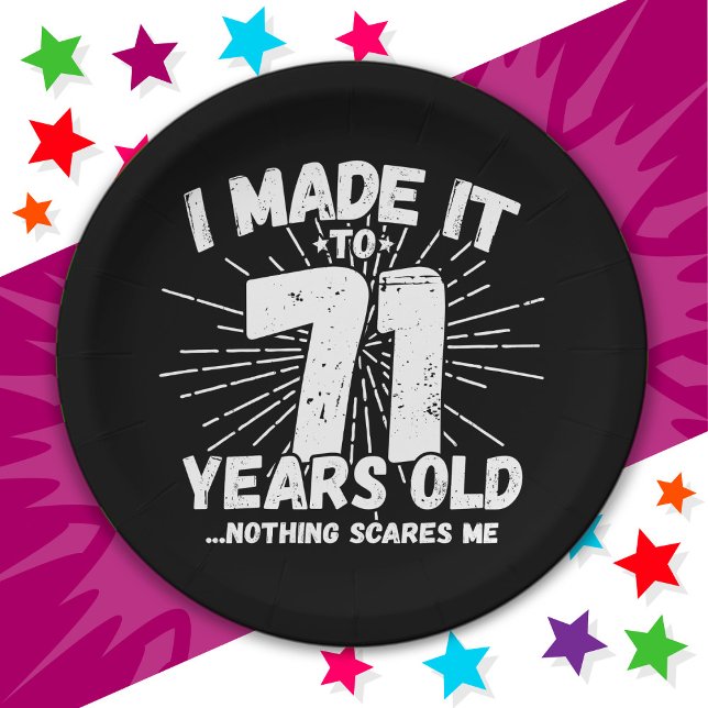 Plato De Papel Meme sarcástico de 71 años de antigüedad, 71 años  (Subido por el creador)