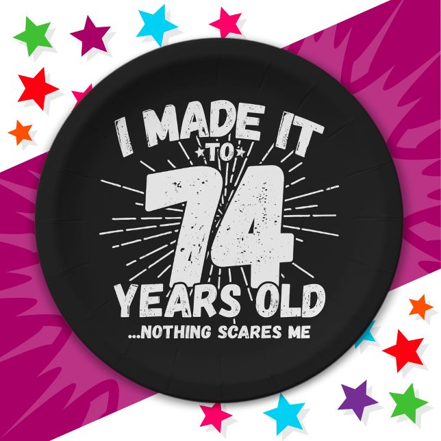 Plato De Papel Meme sarcástico de 74 años de antigüedad, 74 años  (Subido por el creador)