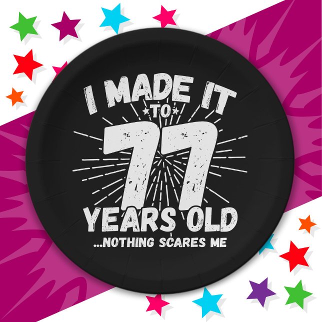 Plato De Papel Meme sarcástico de 77 años de antigüedad, 77 años  (Subido por el creador)