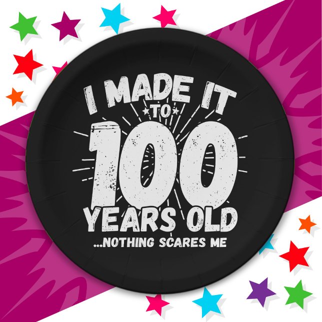 Plato De Papel Meme sarcástico de hace 100 años gracioso cumpleañ (Subido por el creador)