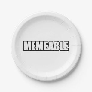 PLATO DE PAPEL MEMEABLE