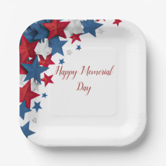 Plato De Papel Memorial Day