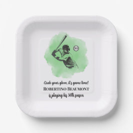 Plato De Papel Men's Baseball Hitting 50th Birthday