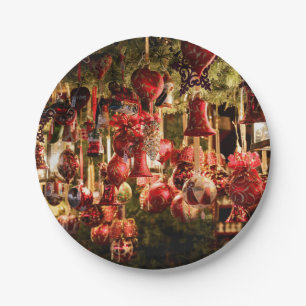 Plato De Papel Mercado de navidades