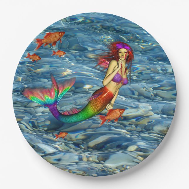 PLATO DE PAPEL MERMAID (Anverso)