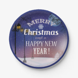 Plato De Papel Merry Christmas Fiesta Plate