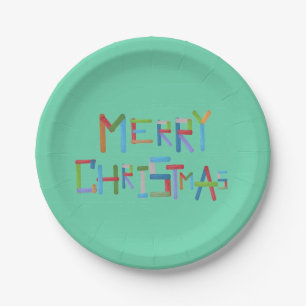 Plato De Papel Merry Christmas Paper Plate