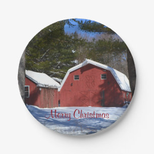 Plato De Papel Merry Christmas Paper Plate