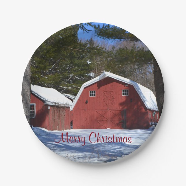 Plato De Papel Merry Christmas Paper Plate (Anverso)