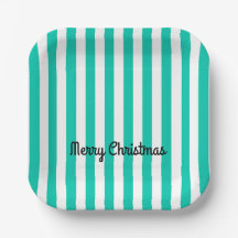 Merry Christmas Paper Plate