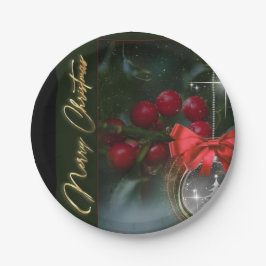 Plato De Papel Merry Christmas Paper Plates