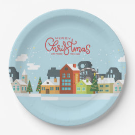 Plato De Papel Merry Christmas Paper Plates | Fiesta de vacacione