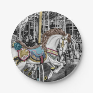 Plato De Papel Merry Go Round Carousse