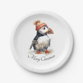 Plato De Papel Merry Puffin, personalizado