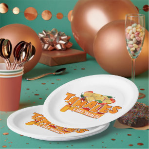 Plato De Papel Mes del Patrimonio Hispano