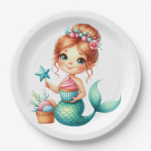 Mesa de Cumpleaños de Sirena Fiesta de Oceáno Deco