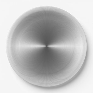 Plato De Papel Metalizado de acero inoxidable Guay #105