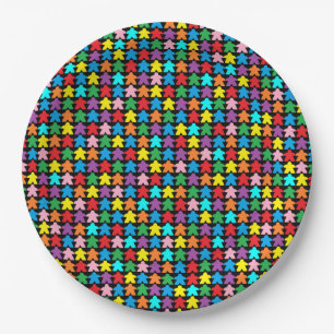 Plato De Papel Métodos multicolores