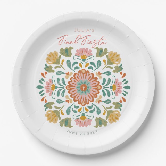Plato De Papel Mexical Talavera Final Fiesta Talavera (Anverso)