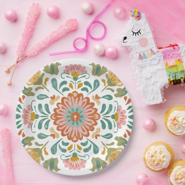 Plato De Papel Mexical Talavera Final Fiesta Talavera (Fiesta)