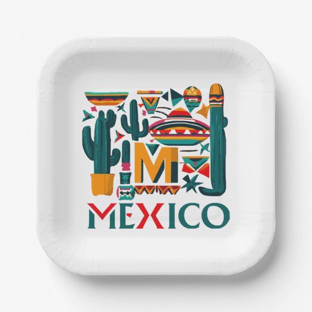 PLATO DE PAPEL MÉXICO (Anverso)