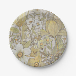 Plato De Papel Mezcla floral
