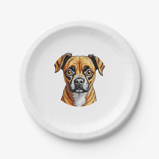Plato De Papel Mi cachorro favorito (Anverso)