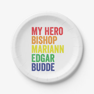 Plato De Papel Mi Obispo Héroe Mariann Edgar Budde Trans LGBT