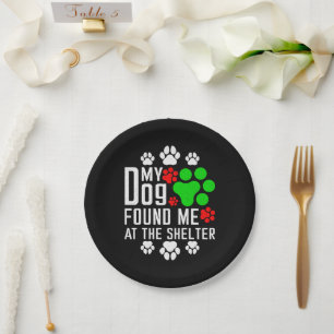 Plato De Papel Mi Perro Me Encontró En El Refugio De Los Amantes 