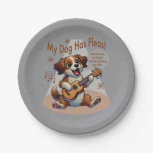 Plato De Papel Mi Perro Tiene Pulgas Canción de Afinación de Ukul
