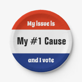 Plato De Papel Mi voto en las elecciones