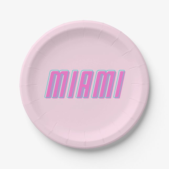 Plato De Papel Miami (Anverso)