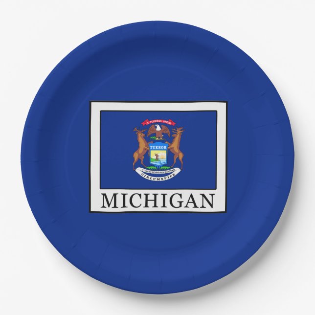 Plato De Papel Michigan (Anverso)