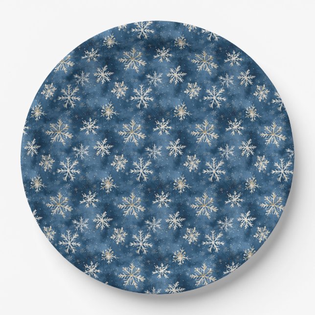 Plato De Papel Midnight Flurry (Anverso)