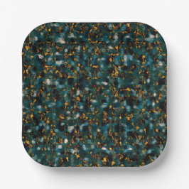 Plato De Papel Midnight Sky Abstraction