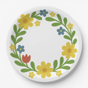 Plato De Papel Midsommar - Solsticio tradicional sueco de verano