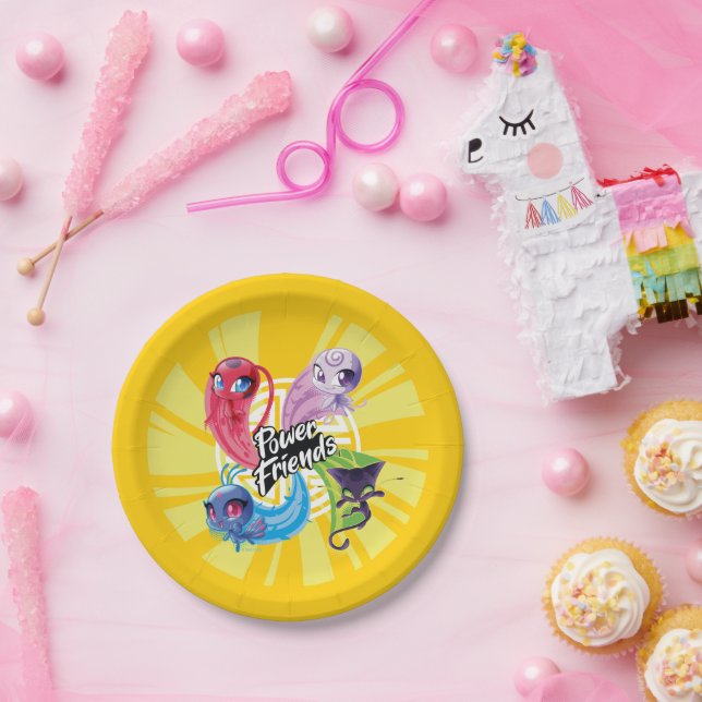 Plato De Papel Milagrosos amigos del poder de Kwamis (Fiesta)