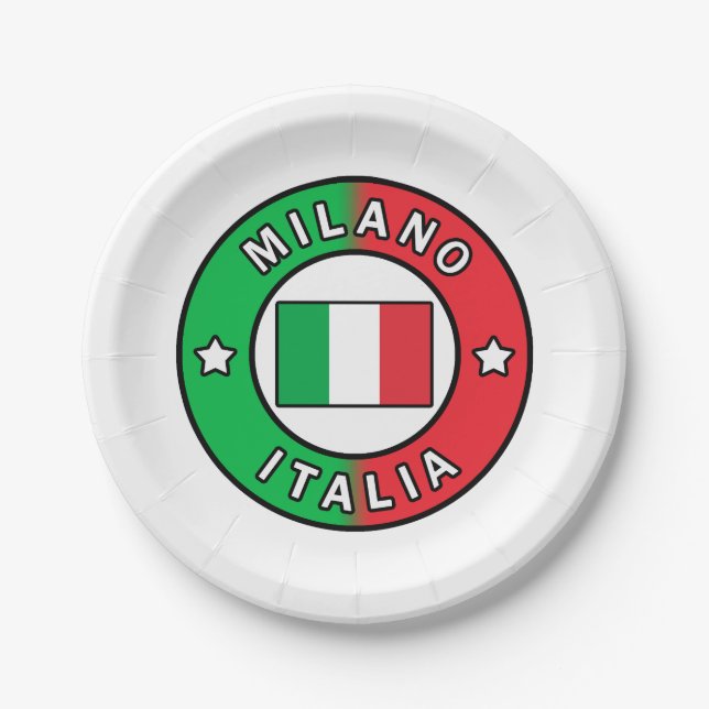 Plato De Papel Milano Italia (Anverso)