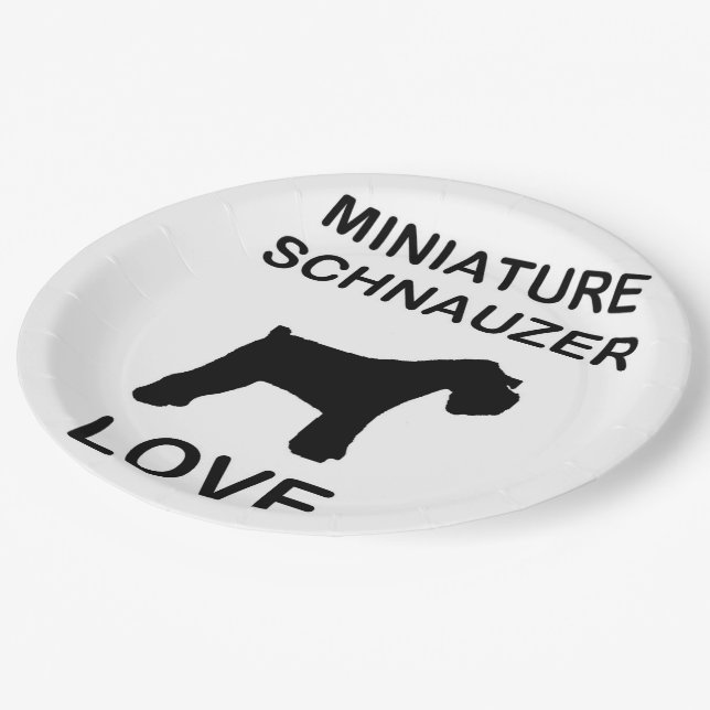 Plato De Papel Miniature_Schnauzer love (Angular)