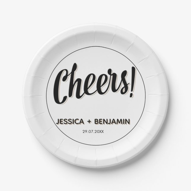 Plato De Papel Minimalist Handwritten Typography & Elegant Modern (Anverso)